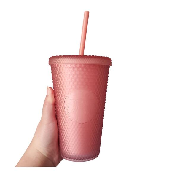 Starbucks Other - NEW Starbucks Tumbler Pink Lemonade Studded Jelly Pink Lemonade Cold Cup 16 oz